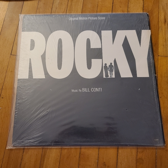 Original Motion Picture Score Rocky vintage vinyl album. Black white LP pristine - Picture 1 of 7